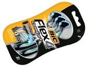 Одноразовый станок  BIC Flex 4 comfort, оригинал, 1 уп = 3 шт. (Греция)